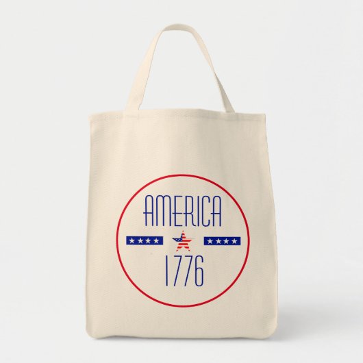 Patriottische Amerikaanse Canvas tas (Voorkant)