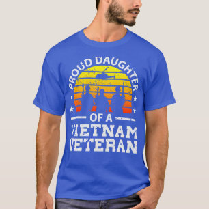 Patriottische Amerikaanse dochter Vietnam Veteraan T-shirt