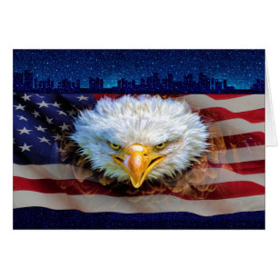 Patriottische Amerikaanse Eagle Stationery Note Ka
