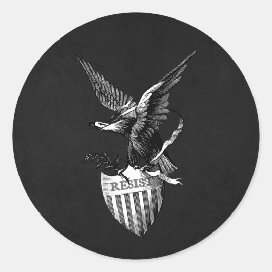 Patriottische Amerikaanse Eagle Sticker (Voorkant)