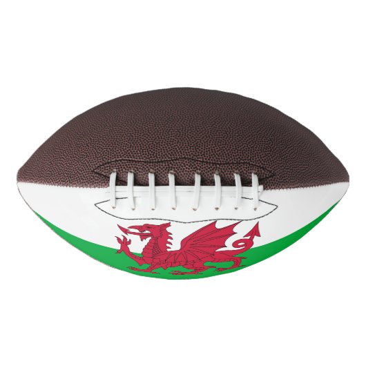 Patriottische amerikaanse football vlag van Wales (Voorkant)