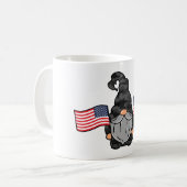 patriottische amerikaanse gnoom koffiemok (Voorkant links)