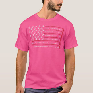 Patriottische Amerikaanse golfer USA Flag Golf Clu T-shirt