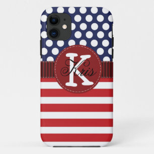Patriottische Amerikaanse iPhone Case Persoonlijk