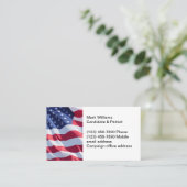 Patriottische Amerikaanse Kaarten voor de verkiezi Visitekaartje (Staand voorkant)