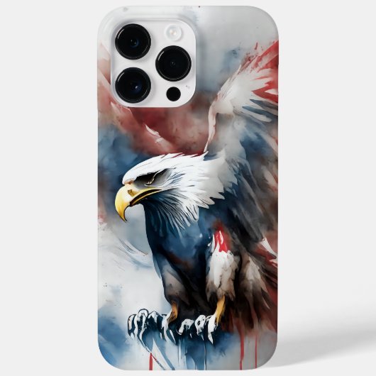 PATRIOTTISCHE AMERIKAANSE KALE ADELAAR VOGEL Case-Mate iPhone CASE (Achterkant)