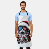 Patriottische/Amerikaanse Kerstman Schort (Gedragen)