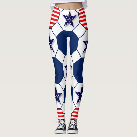 Patriottische Amerikaanse Leggings (Voorkant)