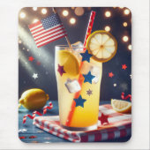 Patriottische Amerikaanse limonade Muismat (Voorkant)