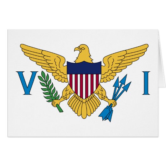Patriottische Amerikaanse Maagdeneilanden Vlag (Voorkant Horizontaal)