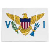 Patriottische Amerikaanse Maagdeneilanden Vlag Groot Cadeauzakje (Voorkant)