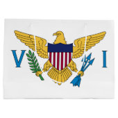 Patriottische Amerikaanse Maagdeneilanden Vlag Groot Cadeauzakje (Achterkant)