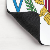 Patriottische Amerikaanse Maagdeneilanden Vlag Muismat (Hoek)