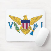 Patriottische Amerikaanse Maagdeneilanden Vlag Muismat (Met muis)
