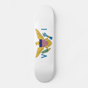 Patriottische Amerikaanse Maagdeneilanden Vlag Persoonlijk Skateboard