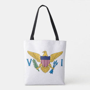 Patriottische Amerikaanse Maagdeneilanden Vlag Tote Bag