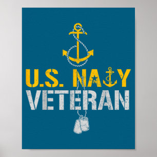 Patriottische Amerikaanse marineveteraan sinds 177 Poster