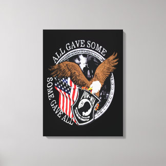 Patriottische Amerikaanse militaire oorlogen Canvas Afdruk