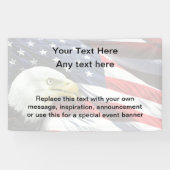 Patriottische Amerikaanse militaire veteranengebeu Spandoek (Horizontaal)