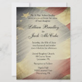 Patriottische -Amerikaanse militaire vlag Kaart (Voorkant)