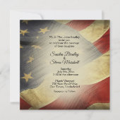 Patriottische -Amerikaanse militaire vlag Kaart (Voorkant)