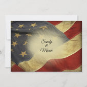 Patriottische -Amerikaanse militaire vlag Kaart (Achterkant)