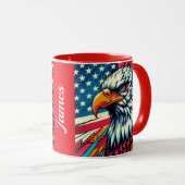Patriottische Amerikaanse mok (Voorkant rechts)