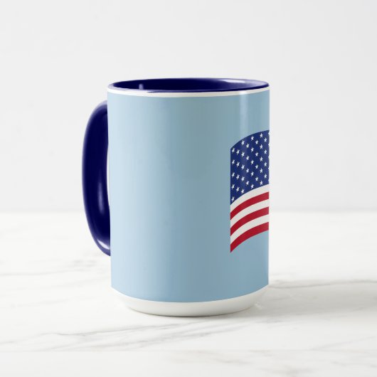 Patriottische Amerikaanse Mok Coffee Cadeee (Voorkant links)