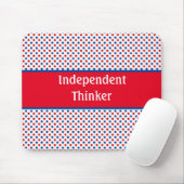 Patriottische Amerikaanse Onafhankelijke Denker Muismat (Met muis)