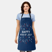 Patriottische Amerikaanse Onafhankelijkheidsdag 4  Schort (Gedragen)