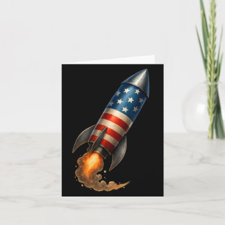 Patriottische Amerikaanse Raket 4 juli Onafhankeli Kaart