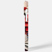 PATRIOTTISCHE AMERIKAANSE ROOD WIT BLAUWE BLOEMEN Case-Mate iPhone CASE (Achterkant / Links)