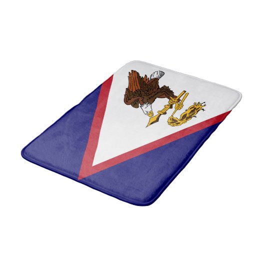 Patriottische Amerikaanse Samoa Flag Badmat (Gekanteld)