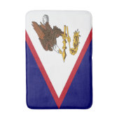 Patriottische Amerikaanse Samoa Flag Badmat (Voorkant Verticaal)
