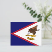 Patriottische Amerikaanse Samoa Flag Briefkaart (Staand voorkant)