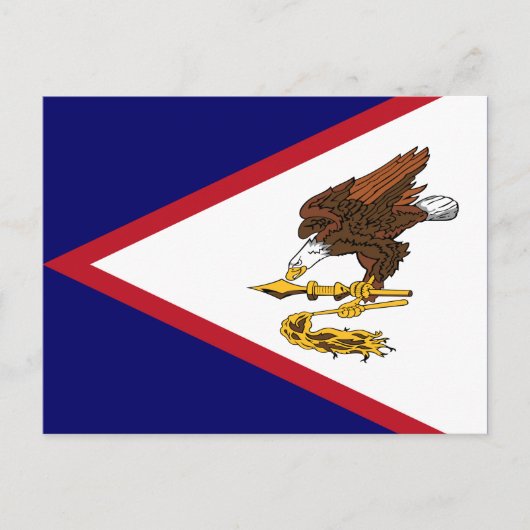 Patriottische Amerikaanse Samoa Flag Briefkaart (Voorkant)