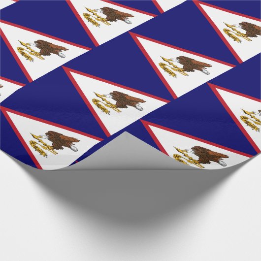 Patriottische Amerikaanse Samoa Flag Cadeaupapier (Hoek)