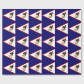 Patriottische Amerikaanse Samoa Flag Cadeaupapier (Vlak)