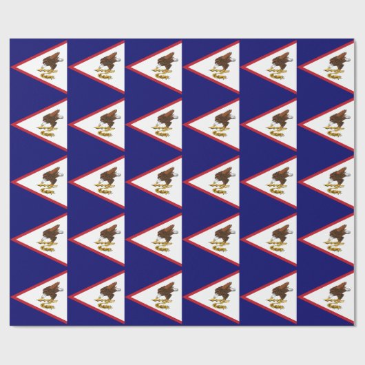 Patriottische Amerikaanse Samoa Flag Cadeaupapier (Vlak)