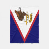 Patriottische Amerikaanse Samoa Flag Fleece Deken (Voorkant)