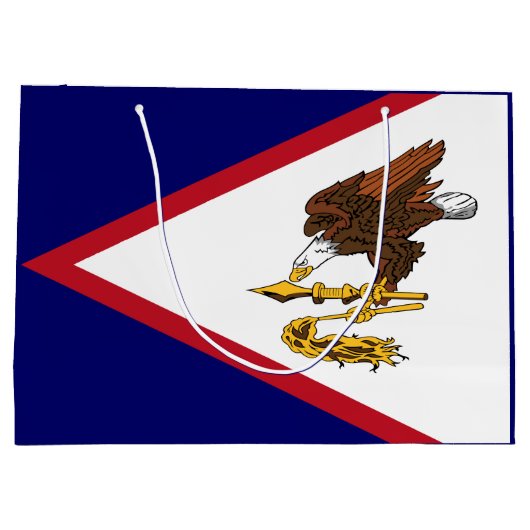 Patriottische Amerikaanse Samoa Flag Groot Cadeauzakje (Achterkant)