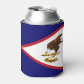 Patriottische Amerikaanse Samoa Flag Koelbox Blikjeskoeler (Blikje Voorkant)