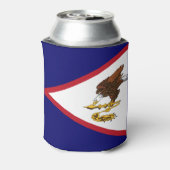 Patriottische Amerikaanse Samoa Flag Koelbox Blikjeskoeler (Blikje Achterkant)