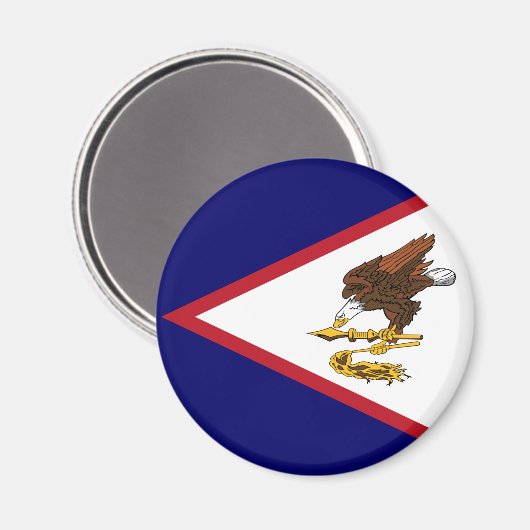 Patriottische Amerikaanse Samoa Flag Magneet (Voorkant / Achterkant)