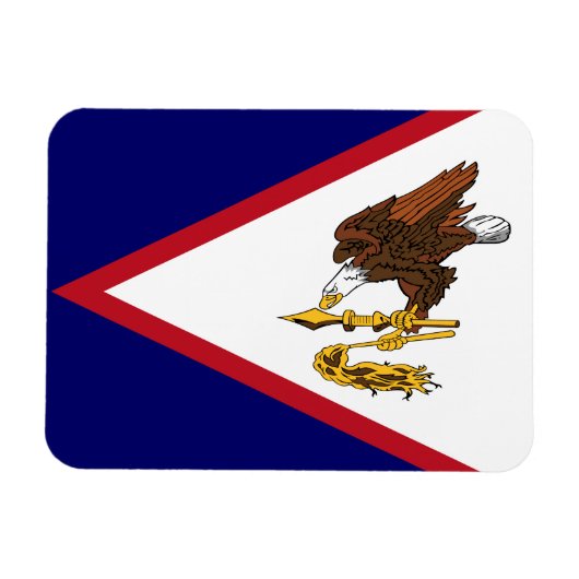 Patriottische Amerikaanse Samoa Flag Magneet (Horizontaal)
