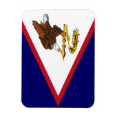Patriottische Amerikaanse Samoa Flag Magneet (Verticaal)
