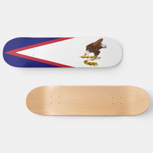 Patriottische Amerikaanse Samoa Flag Persoonlijk Skateboard (Horizontaal)