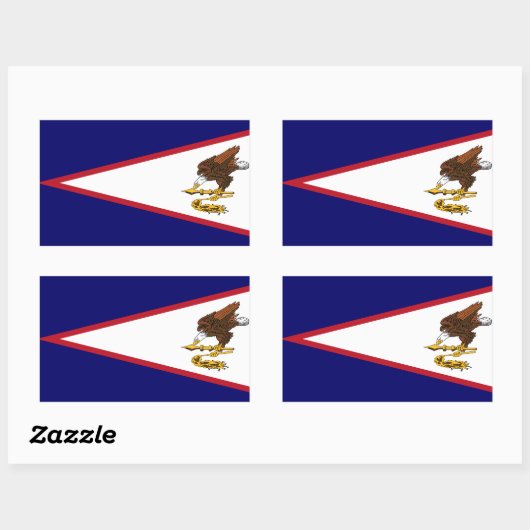 Patriottische Amerikaanse Samoa Flag Rechthoekige Sticker (Vel)