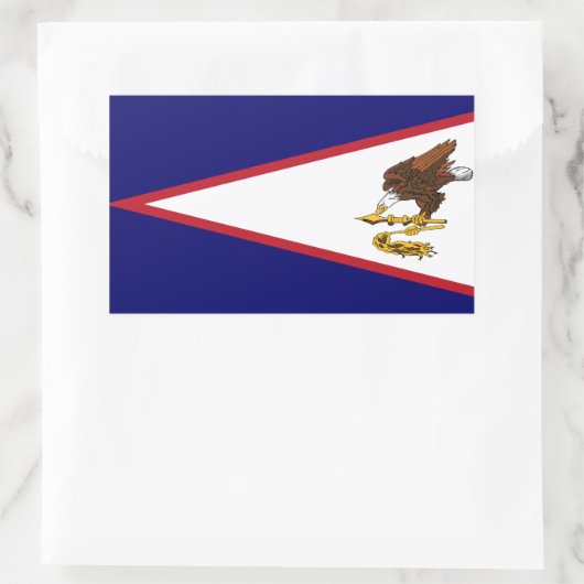 Patriottische Amerikaanse Samoa Flag Rechthoekige Sticker (Tas)