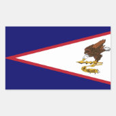 Patriottische Amerikaanse Samoa Flag Rechthoekige Sticker (Voorkant)